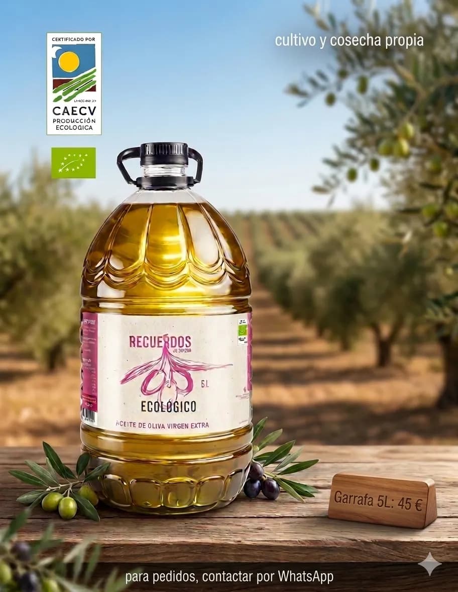 Aceite de oliva virgen extra ecológico
